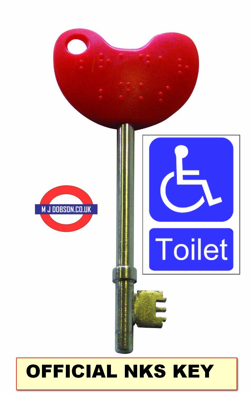 Disabled Toilet Key with Easy Turn Head MJ Dobsons