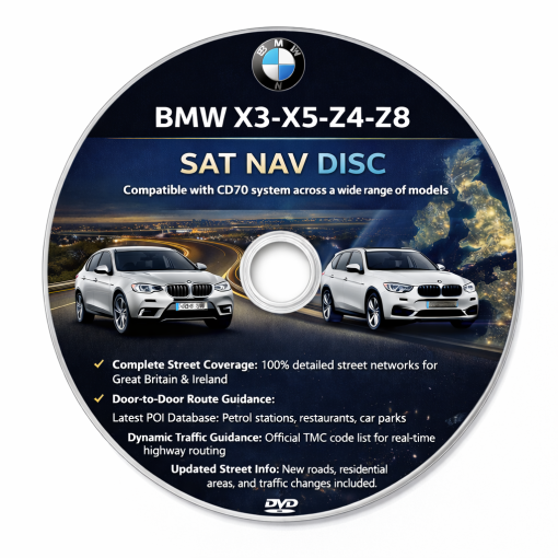 BMW 3,5,7 Series ,X3,X5,Z4,Z8 Map Updates