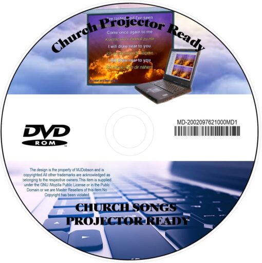 Church Displays Bible verse & Worship Songs/Hymns Projector Ready DVD - Image 2