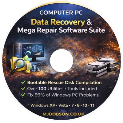 Laptop Repair, Data Recovery Password Restore,  Software MEGA PACK DVD