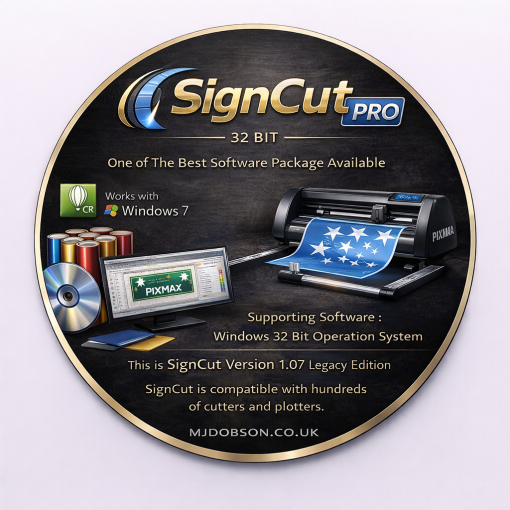 Sign Cut Pro 32 Bit For Windows on DVD