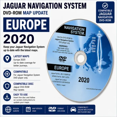 Jaguar XF/XK/XKR Navigation Map Update Disc – SKU md188-1