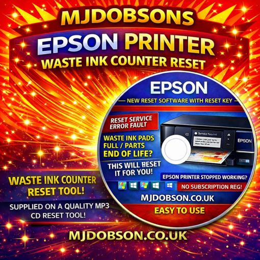 Epson Ultimate End of Life Waste Ink Reset Engineers DVD