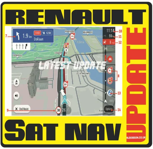 Renault Clio, Espace, Laguna, Megane, Safrane, Traffic Navigation Maps - Image 4