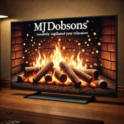 Fire Virtual Fire Place Log Soothing Calming DVD