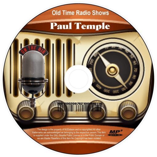 Paul Temple 105 Old Time Radio Episodes MP3 CD Great Memories - Image 2
