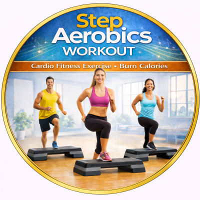 Step Aerobics Cardio Keep Fit Workout Excellent DVD