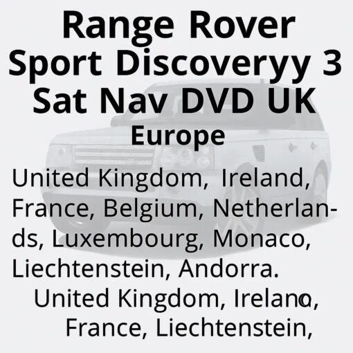 Range Rover, Range Rover Sport & Discovery 3 Denso Sat Nav Map Update DVD 2017/18 - Image 6