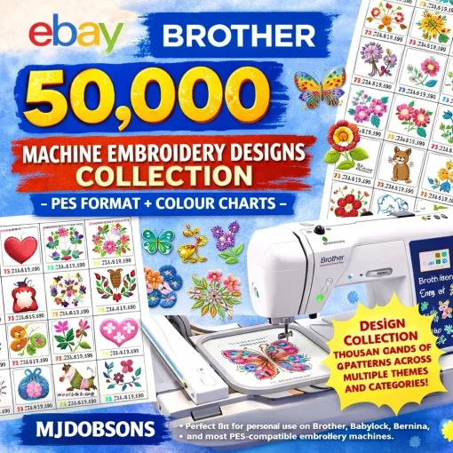 Babylock Bernina Deco Embroidery Design files PES 50.000 USB