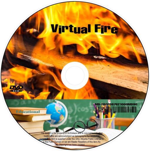 Fire Virtual Fire Place Log Soothing Calming DVD - Image 3