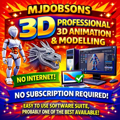 Animation Studio Professional Graphics 3D Film Editing Software USB