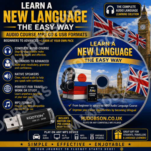 Spanish Lessons Language Easy to use Course MP3 USB