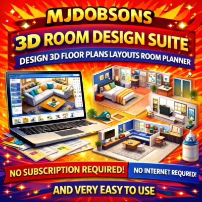 3D Home Kitchen Bathroom Home Designer and Builder USB