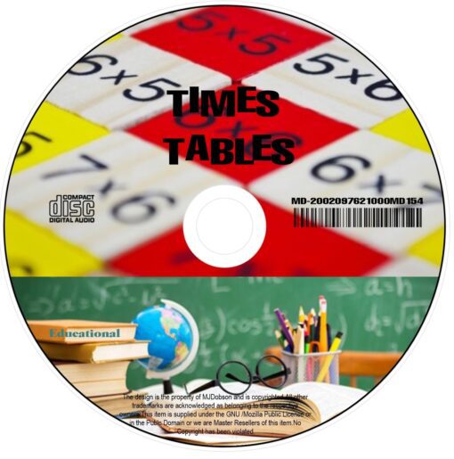 Times Tables Tuition For Children Excellent Learning CD - Image 2