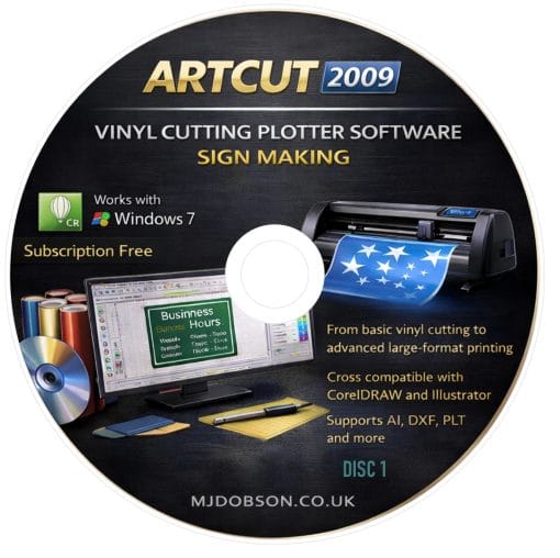 Artcut 2009 Pro Software For Sign Vinyl Cutter Plotter DVD - Image 3