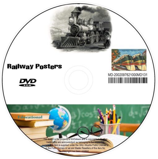 Railway Posters and Train Images DVD - Image 2