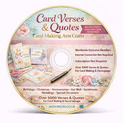 Card Making Verses Quotes For Cards & Decoupage DVD
