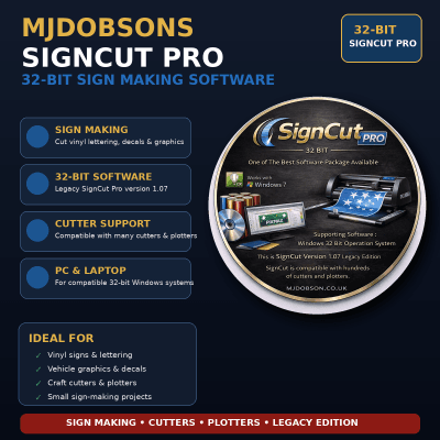 Sign Cut Pro 32 Bit For Windows on DVD