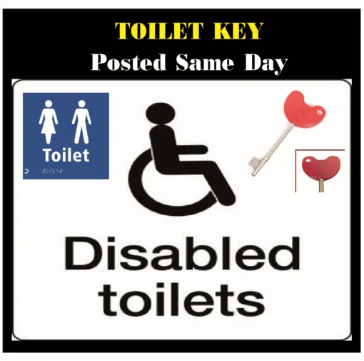 Disabled Toilet Key Easy Turn Version Excellent Item - Image 2