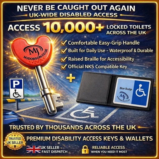 Disabled Key & Disabled Badge Holder Wallet Quality Item