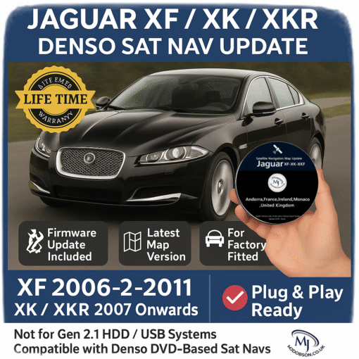 Jaguar XF/XK/XKR Navigation Map Update Disc – SKU md388 - Image 2
