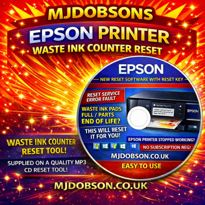 Epson Ultimate End of Life Waste Ink Reset Engineers DVD