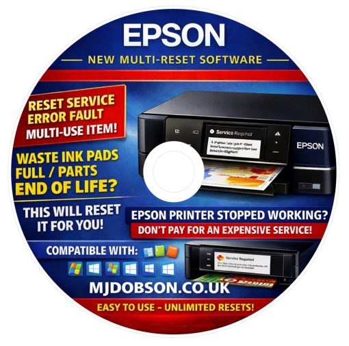 Epson XP-600-605-700-750-850 WASTE INK RESET Repair DVD for PC Engineers - Image 2