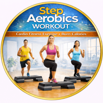 Step Aerobics Cardio Keep Fit Workout Excellent DVD