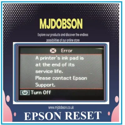 Epson XP-600-605-700-750-850 WASTE INK RESET USB