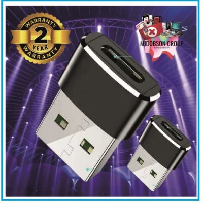 USB 3.0 Type C Female to USB A Male Adapter Converter Plug x 2