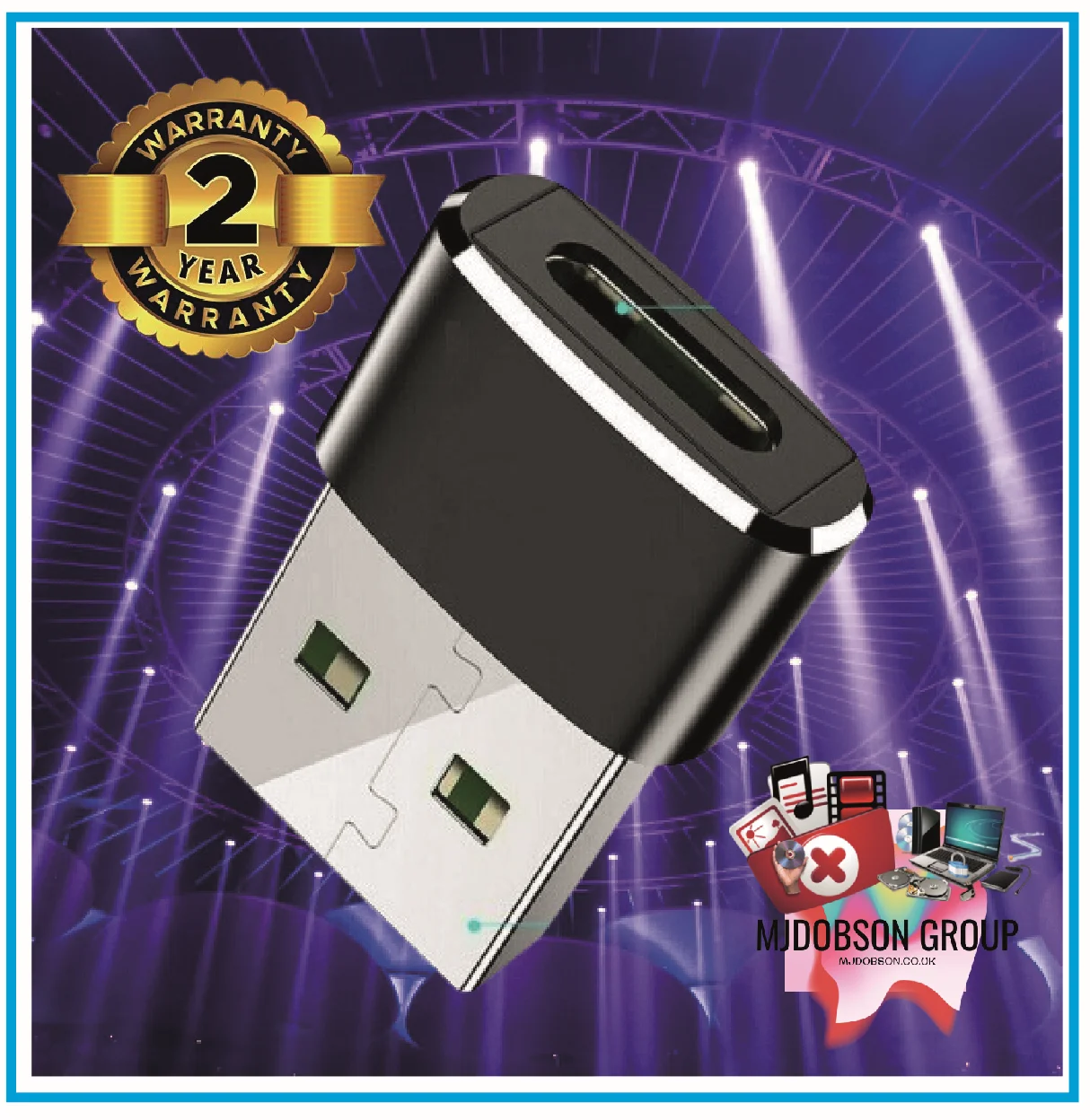 USB 3.0 Type C Female to USB A Male Adapter Converter Plug x 2 - Image 4