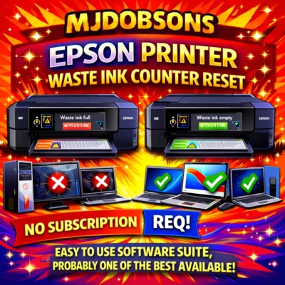 Epson Ultimate End of Life Waste Ink Reset Engineers USB