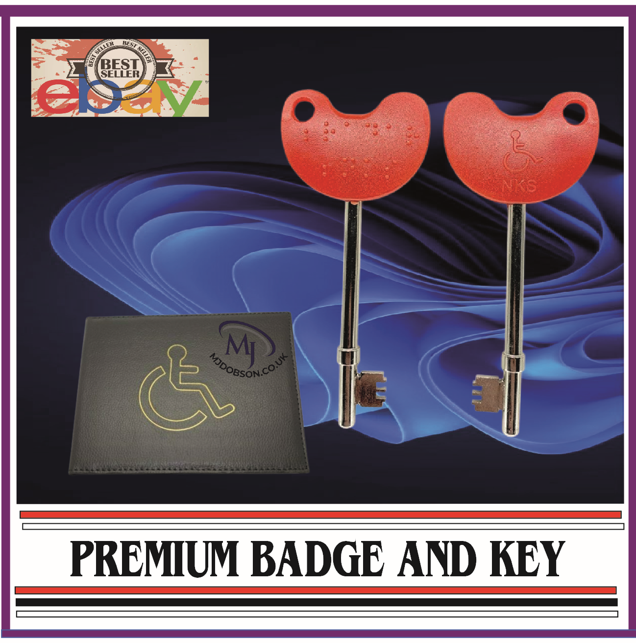 Disabled Key & Disabled Badge Holder Wallet Quality Item