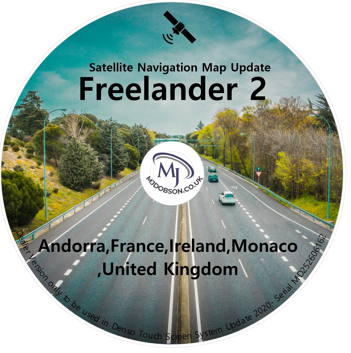 Land Rover FreeLander 2 Satellite Navigation Map