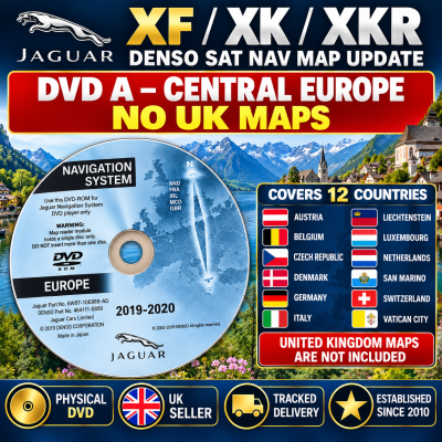 Jaguar XF/XK/XKR Navigation Map Update Disc Not UK