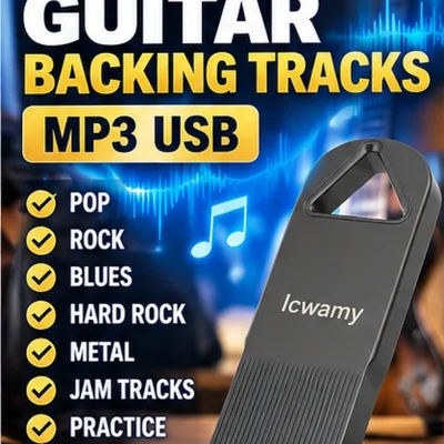 Guitar Backing Tracks 1000 Pop Backing Jam Tracks Mp3 USB