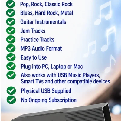 Rock Pop Guitar 1000 Blues Rock Backing Tracks