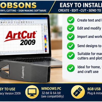 Artcut 2009 Pro Software For Sign Vinyl Cutter Plotter USB