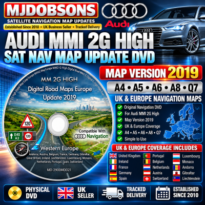 Audi A4,A5,A6 MMI 2G High Map Navigation