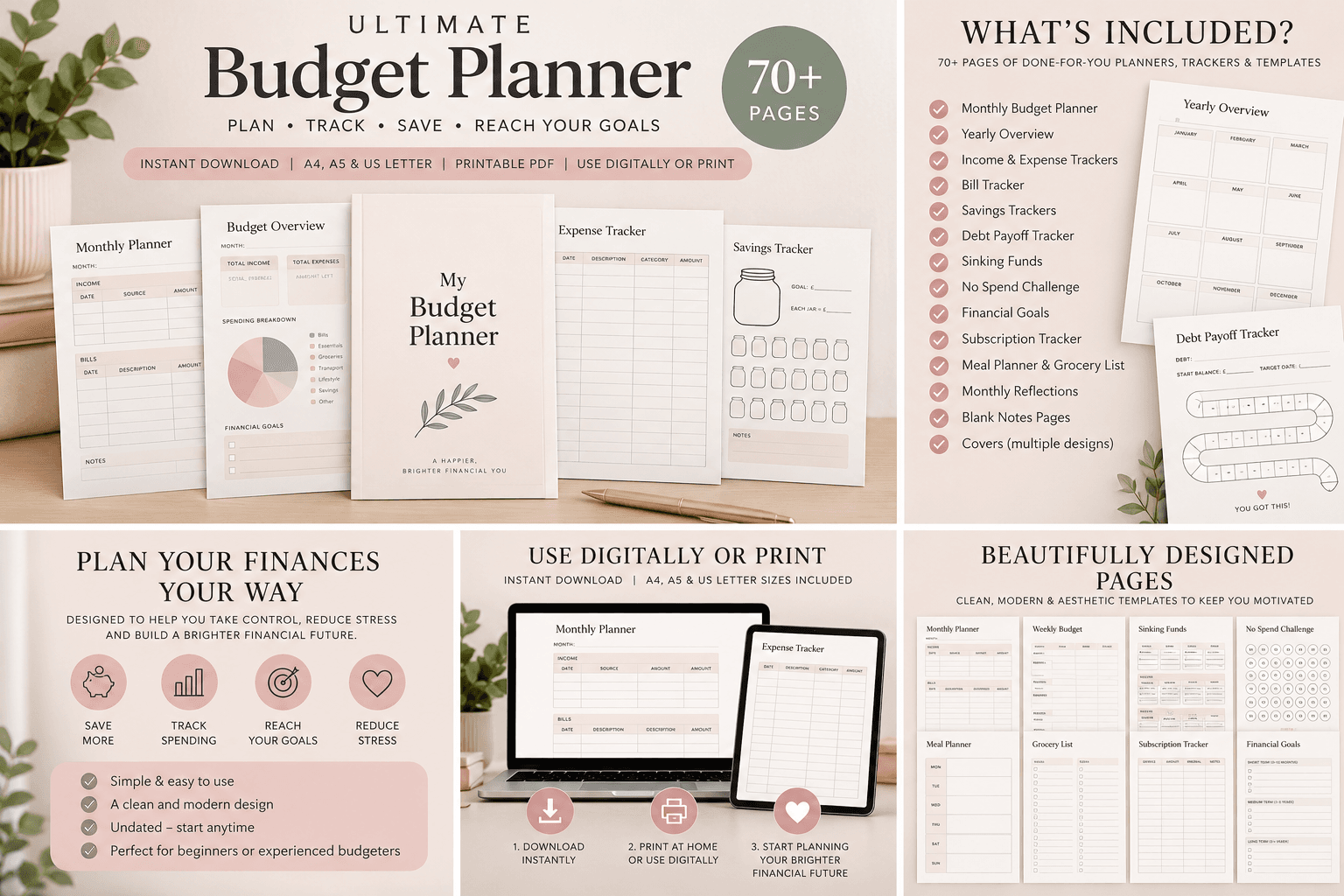 2027 All-In-One LIFE PLANNER – 112 Page Digital Download - Image 4