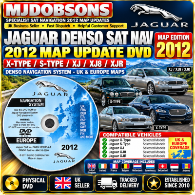 Jaguar Sat Nav Disc – XJ XJ8 XJR Navigation Map