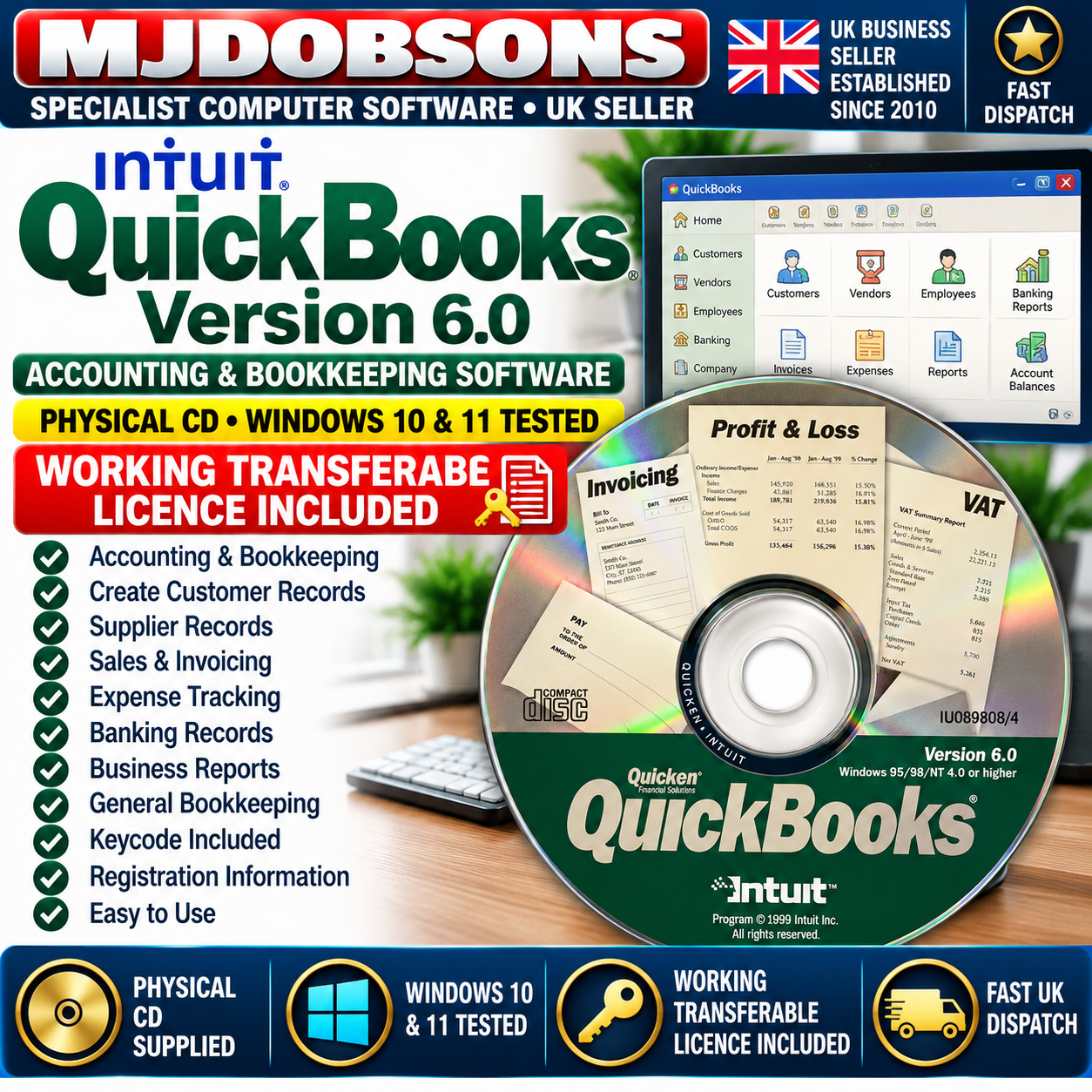 Quick Books Accounting Software Windows Book Keeping Small Business Full Version